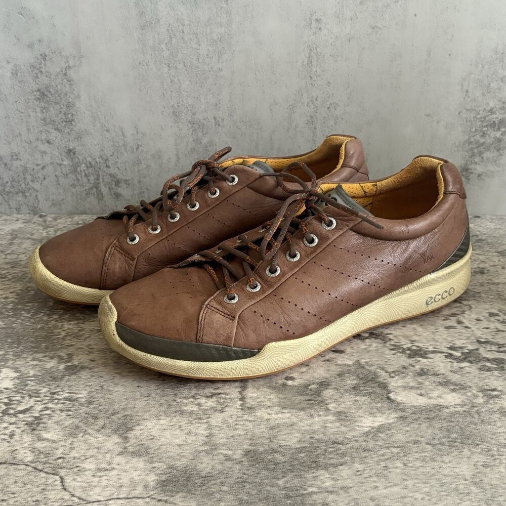 ECCO Biom Mens EU 43 US 10 Yak Leather Golf Shoes Hydromax Natural Motion